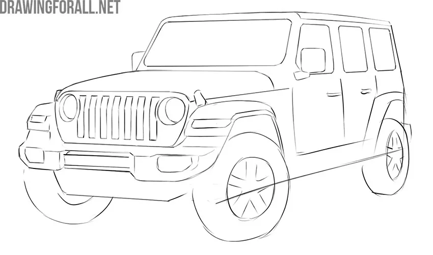 How to draw a car easy