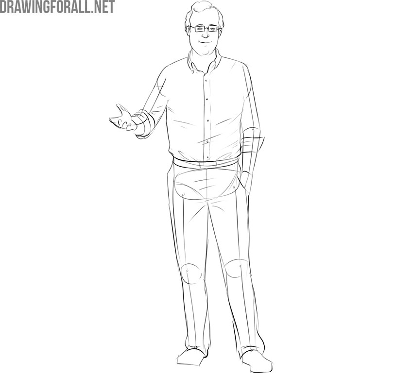 Learn how to draw a Professor