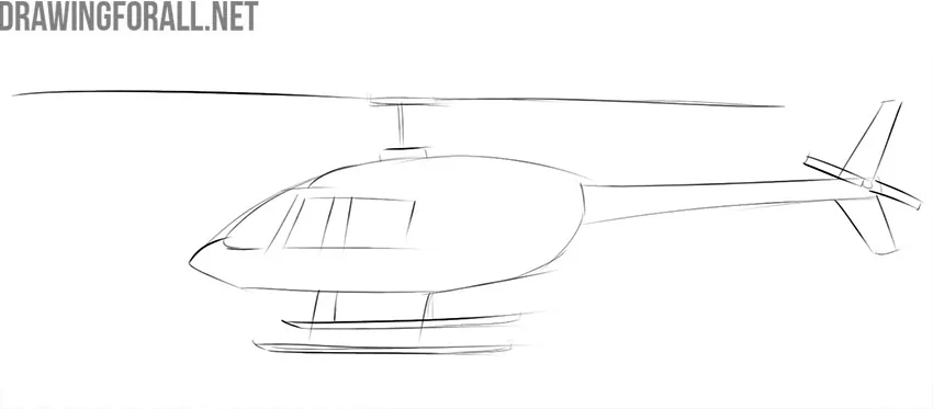 Learn how to draw a helicopter