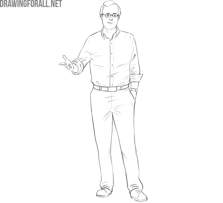 Professor drawing