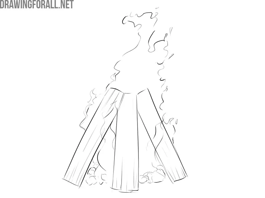 campfire drawing guide