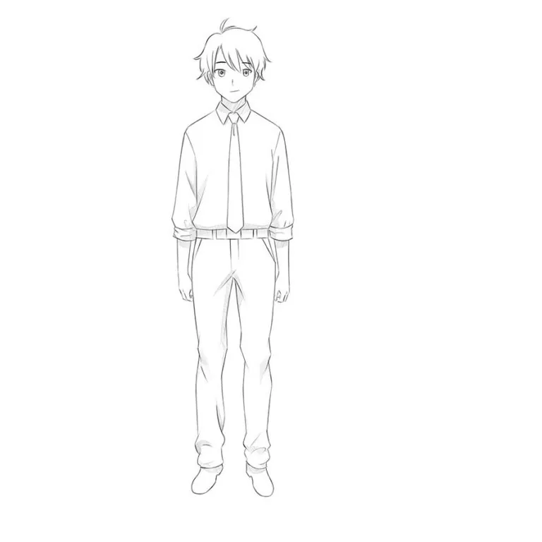 How to Draw Anime Boy 12 Steps With Proportions  AnimeOutline