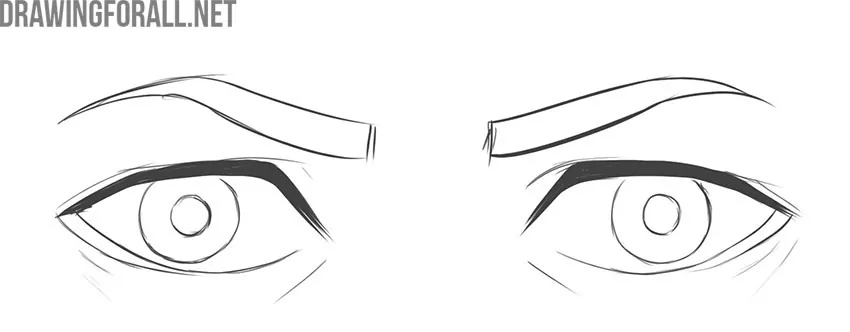 Try to draw anime eyes with another shape and expression