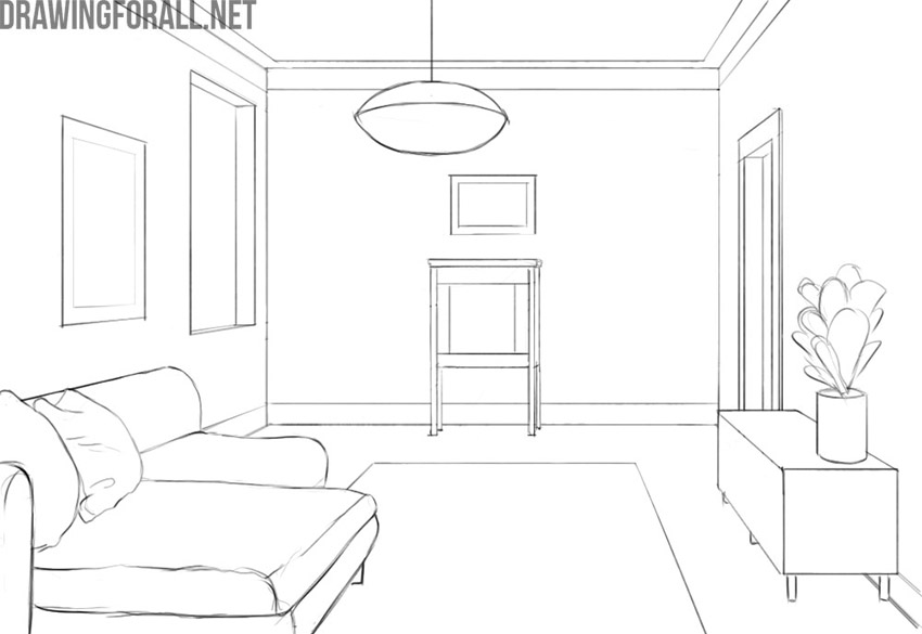 How to draw an interior