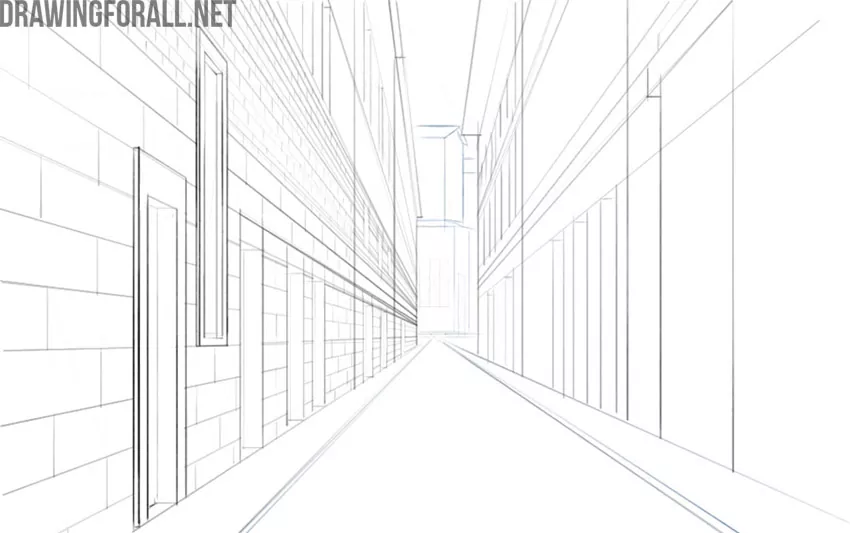 how to draw one point perspective