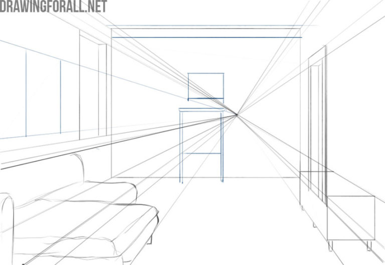 How to Draw an Interior - Drawingforall.net