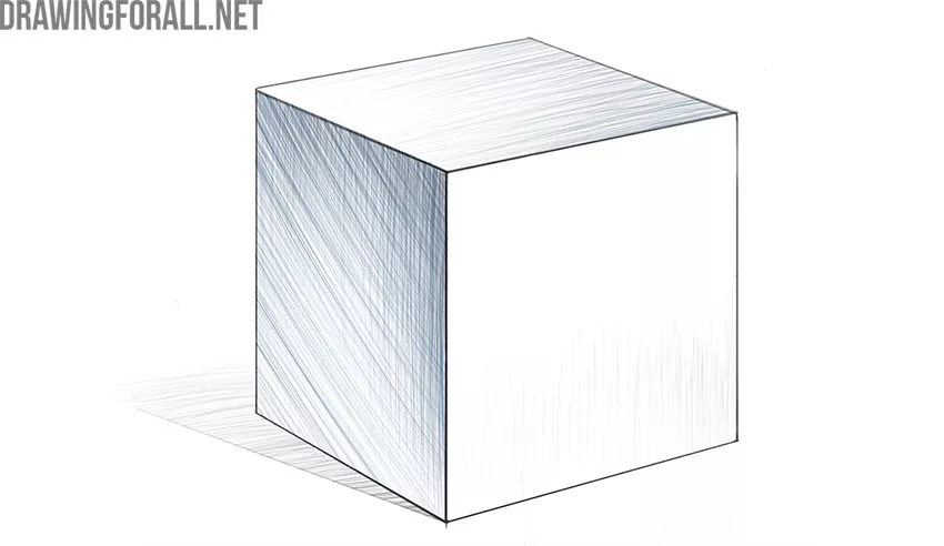 how to draw a 3d cube