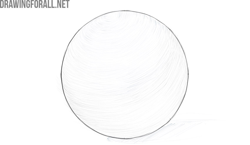 how to draw a ball easy