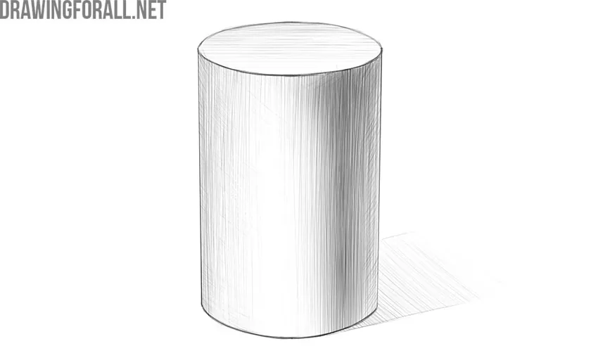 how to draw a cylinder