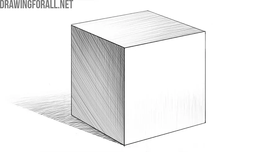 how to draw a cube