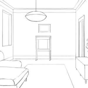 How to draw an interior