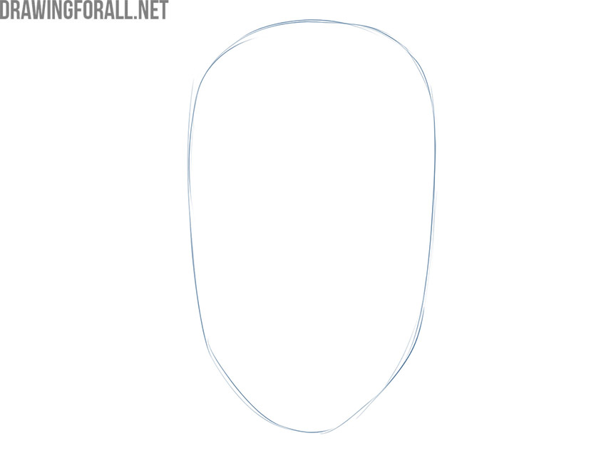 how to draw a man face for beginners