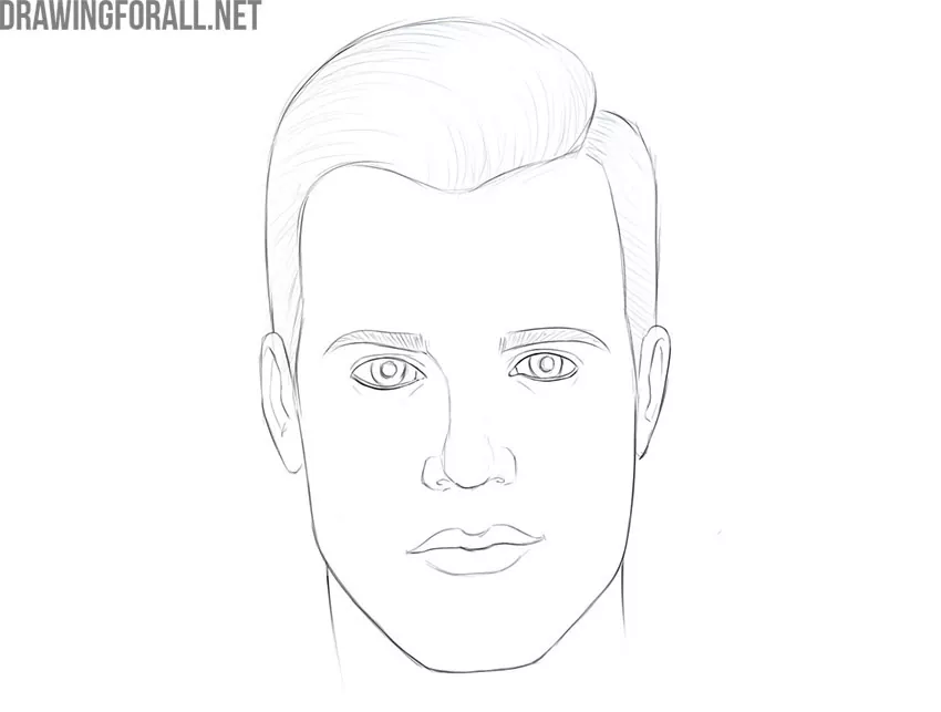 face drawing step by step