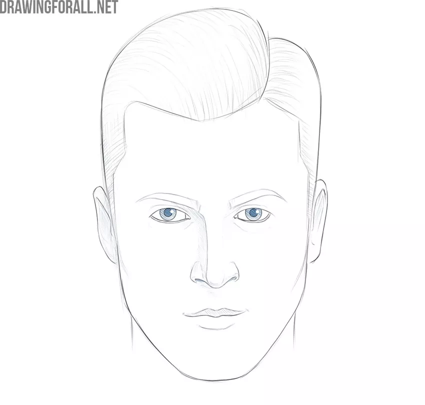 how to draw a realistic face with a pencil