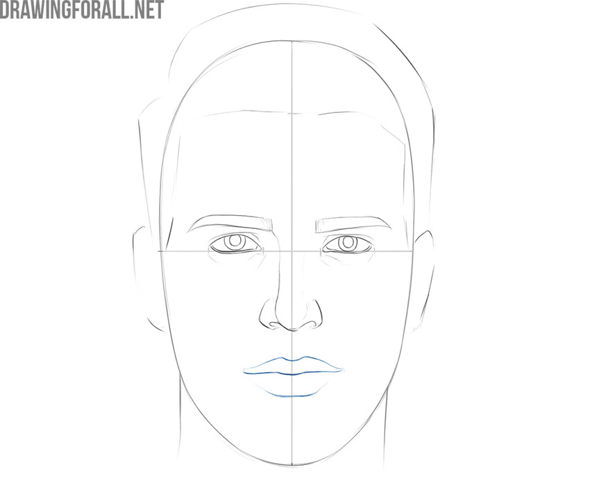 how to draw a realistic face