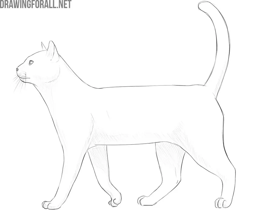 EASY How to Draw a CAT PLAYING VIDEOGAMES 