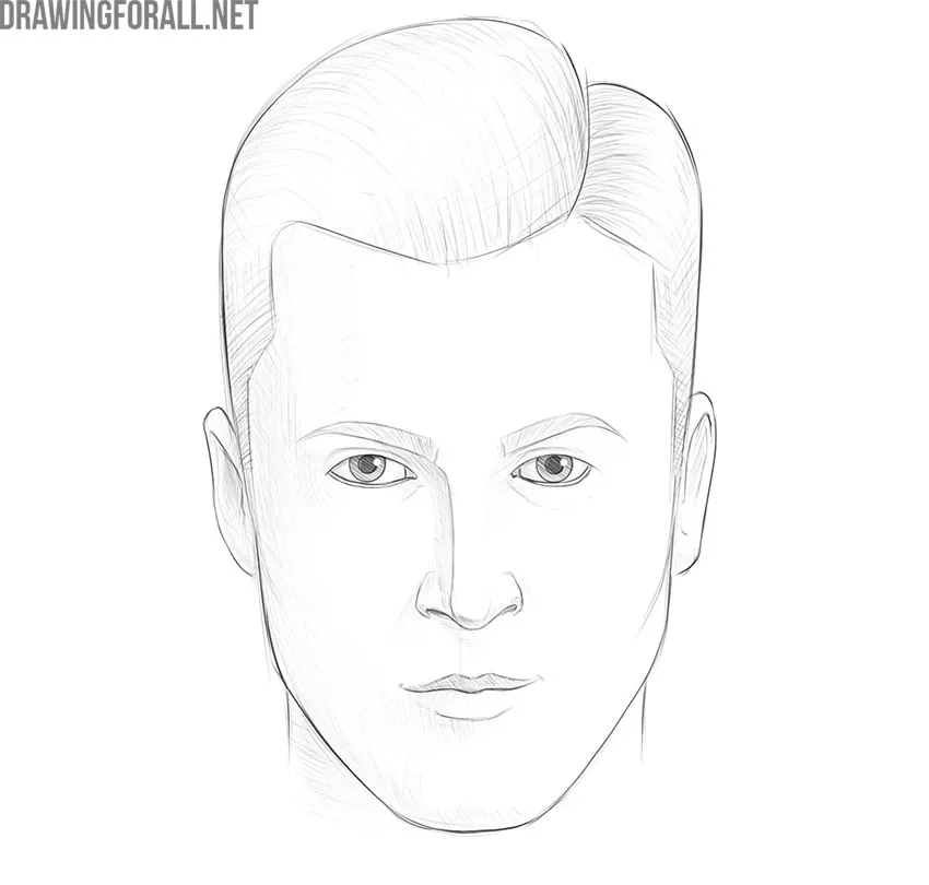 how to draw a realistic face