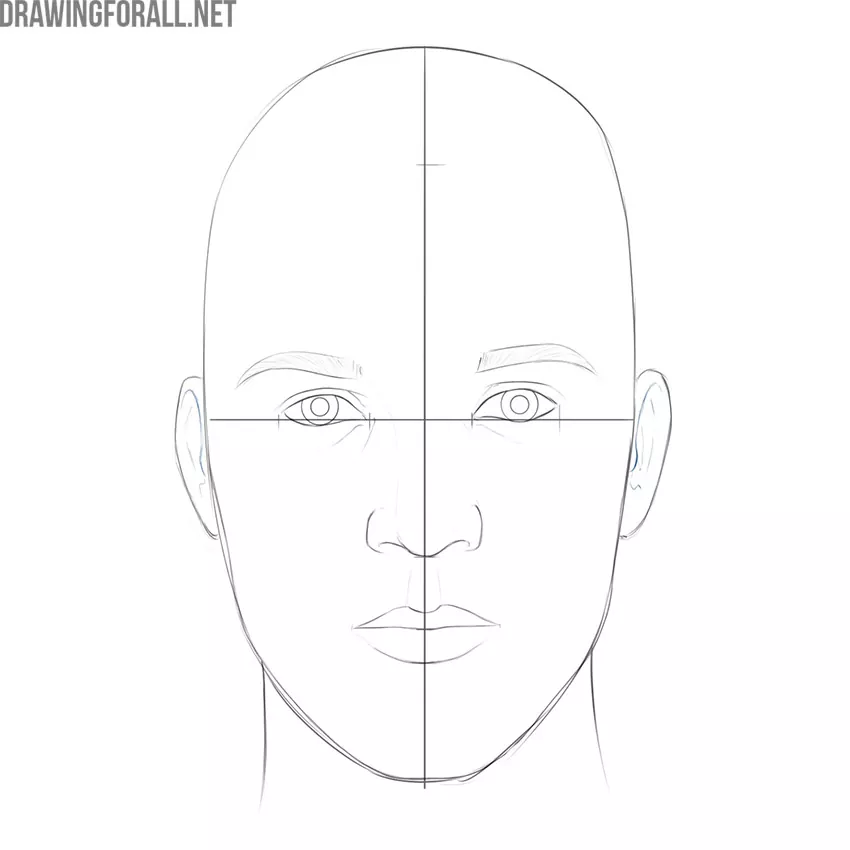 how to draw a face for beginners step by step