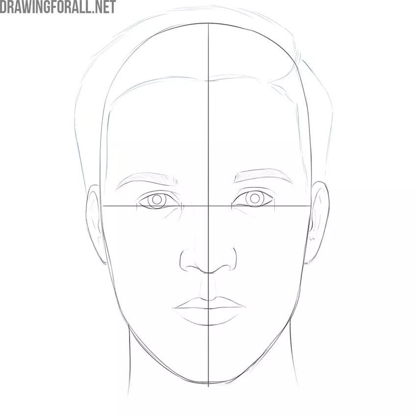 how to draw a face for beginners