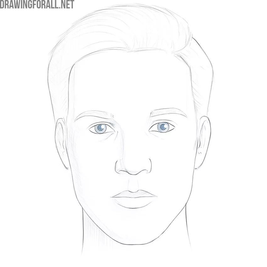 how to draw a face