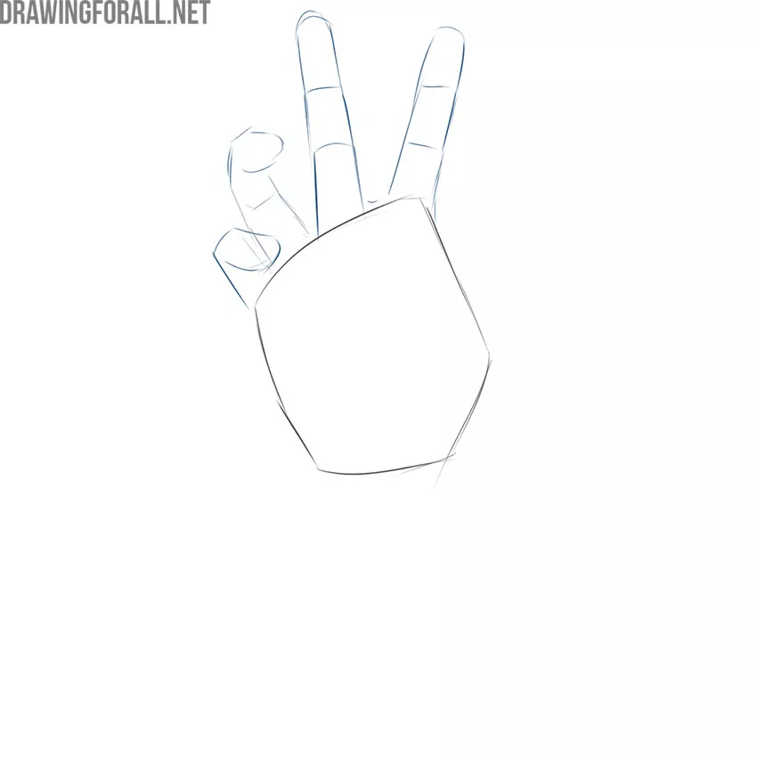 how do you draw a zombie hand