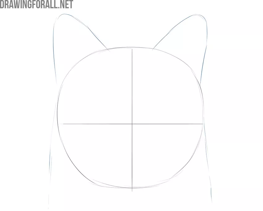 how to draw a face of a fox