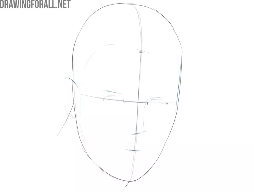 how to draw a man face