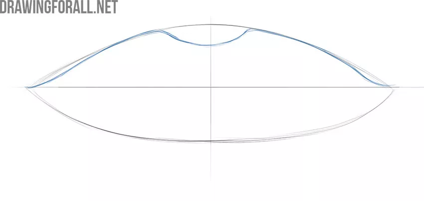 how to draw male lips