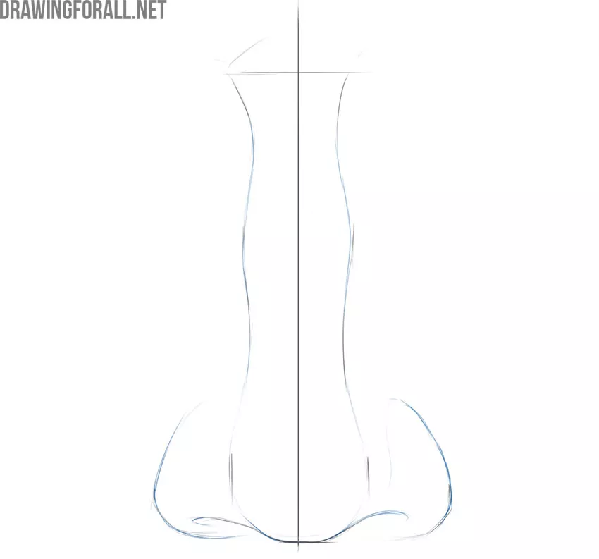 how to draw a detailed nose