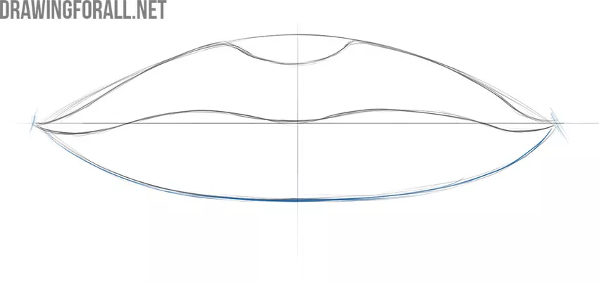 Lips drawing tutorial