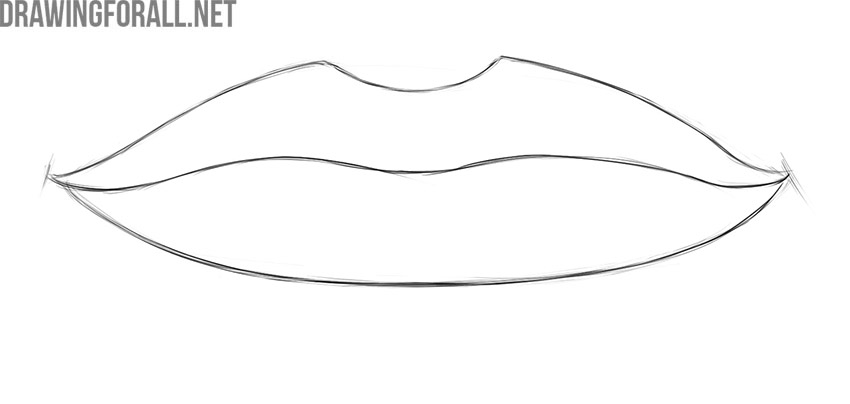 Lips drawing