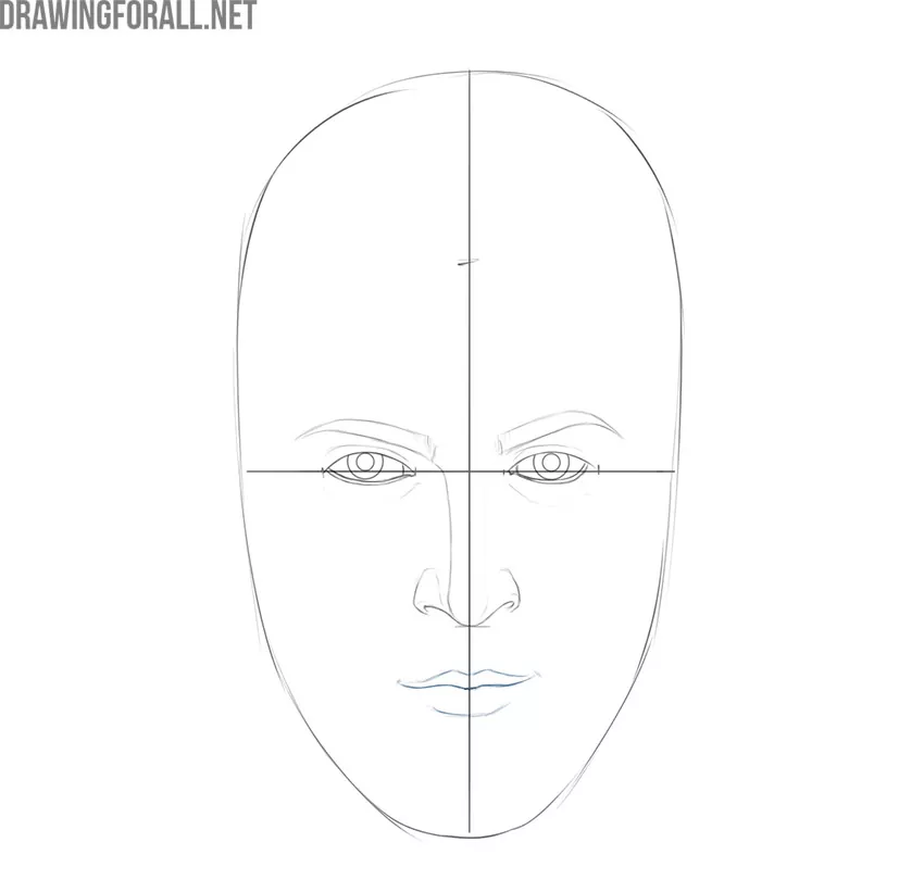 how to draw a realistic face with a pencil