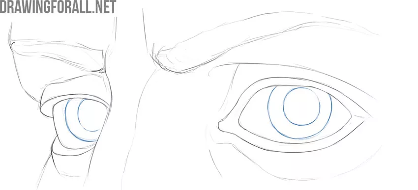 How to draw eyes