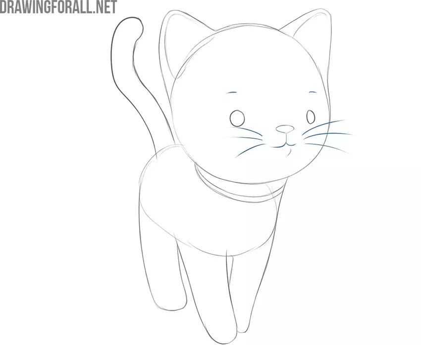 How to Draw a Cartoon Cat Easy