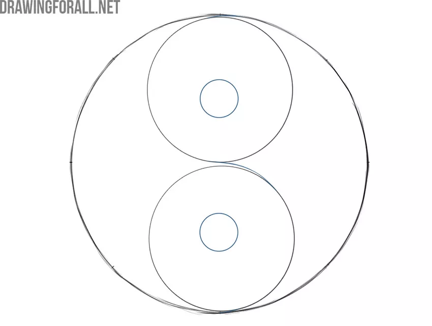 how to draw a yin yang symbol