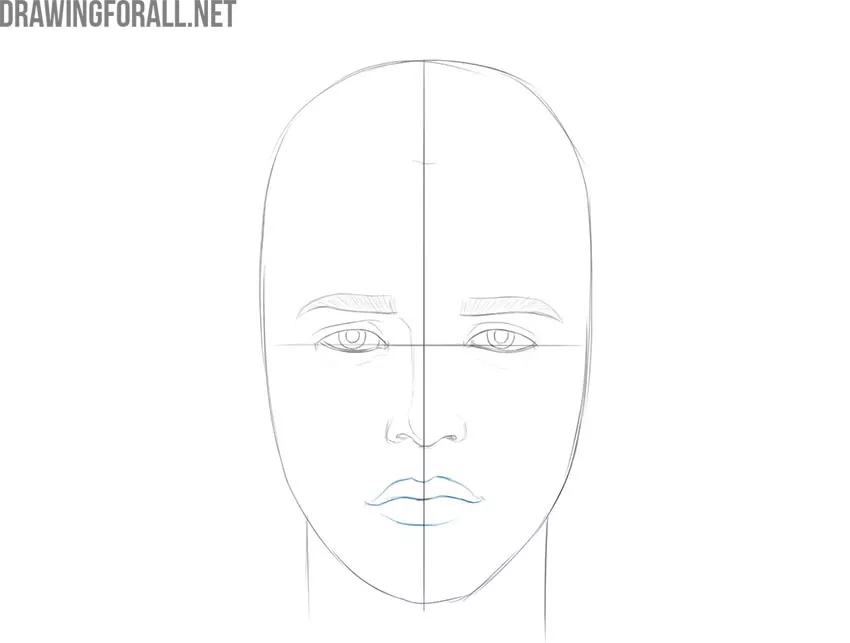 how to draw a boy face for beginners