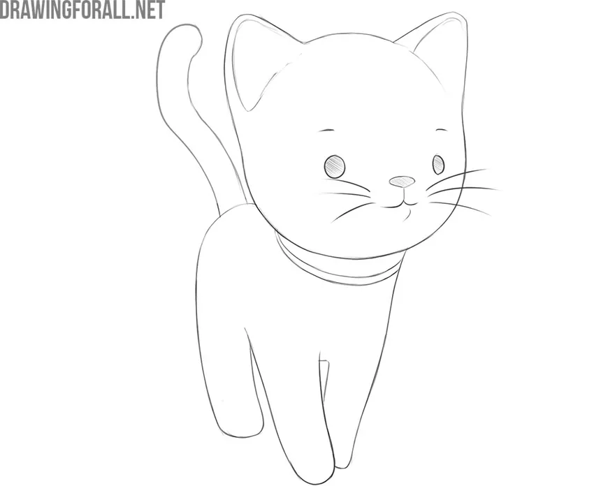 How to Draw a Black Cat (Cartoon)