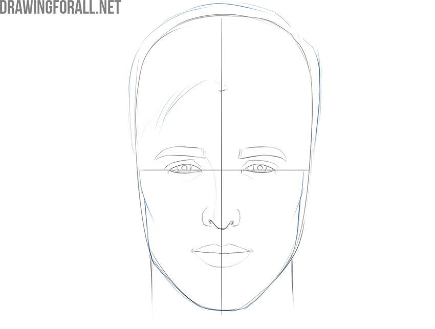 how to draw an easy face for beginners