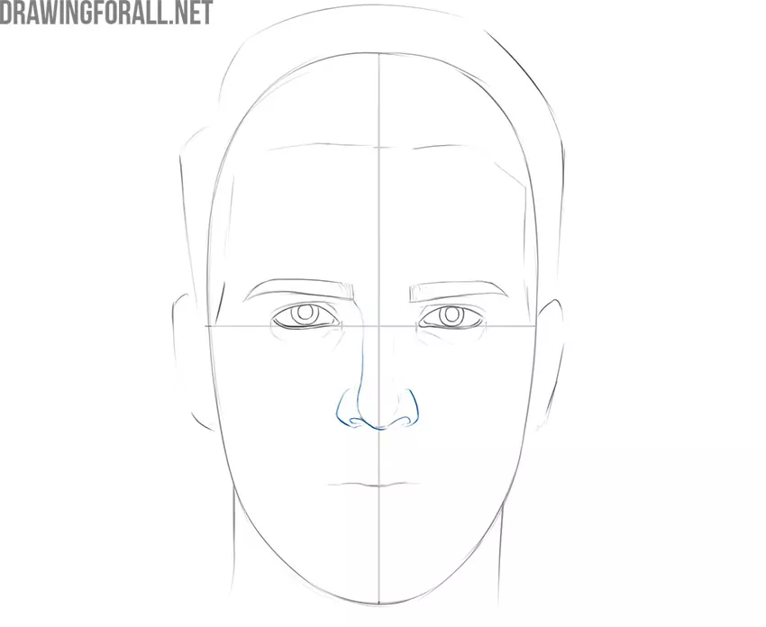 how to draw a face with pencil