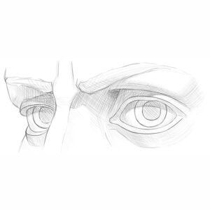 How to draw Eyes in 3 4