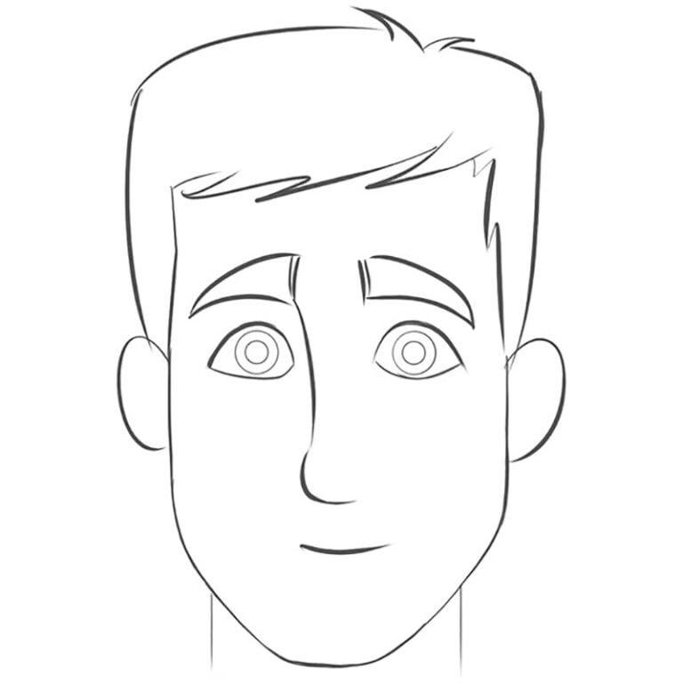 how to draw a face for kids