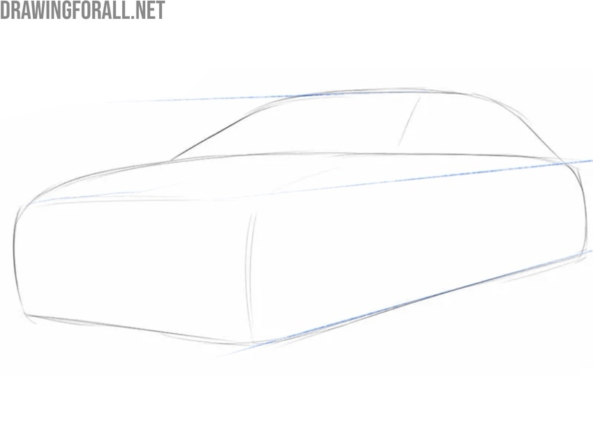 Sketch the basic shape of the car