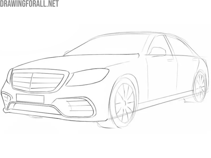 Draw the car bumper and air intakes