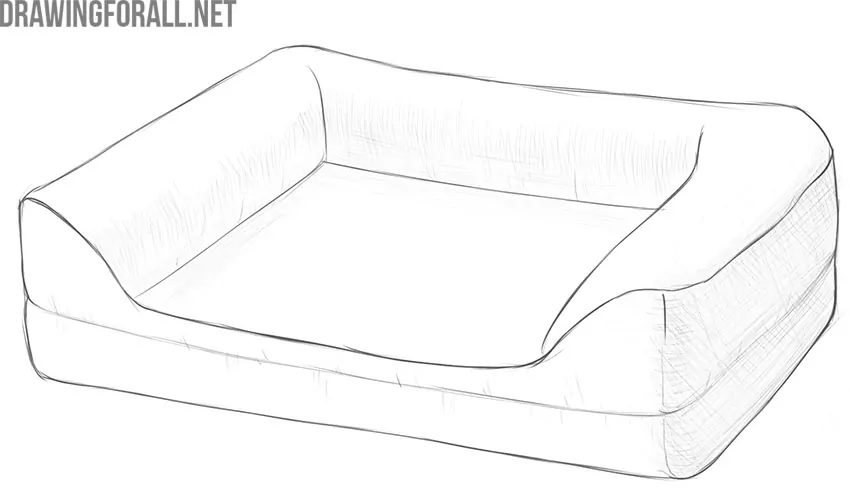 Refine and complete the dog bed