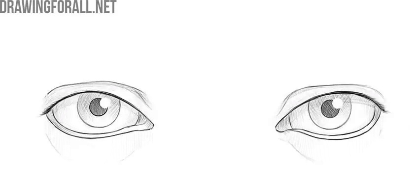 Review and finalize the eye drawing