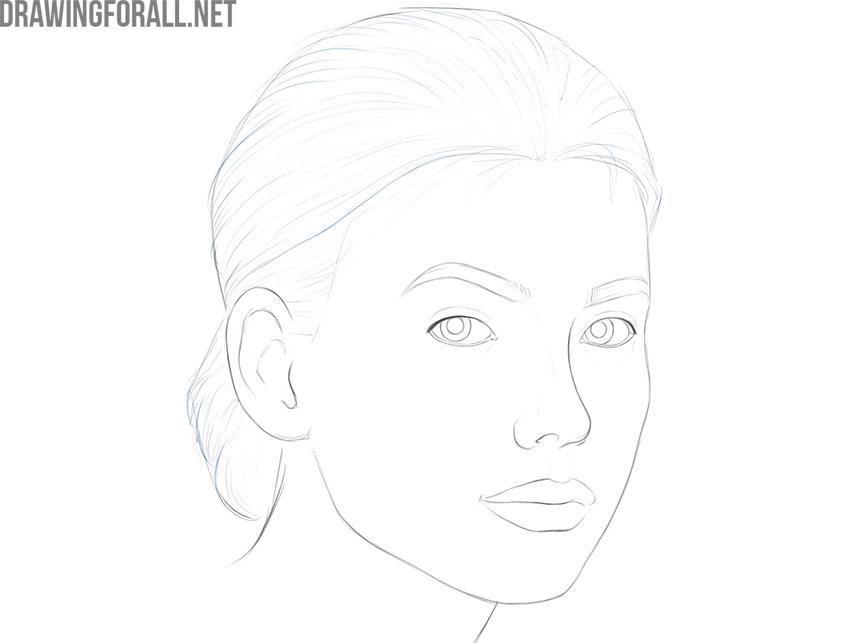 Erase guides and refine the portrait