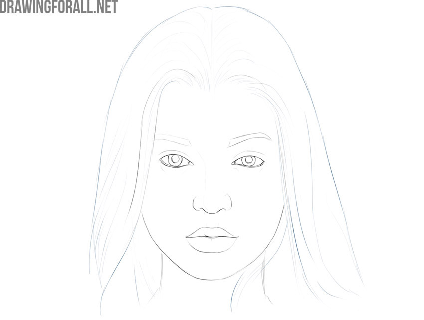 Refine the hair and face shape