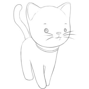 how to draw a cartoon cat
