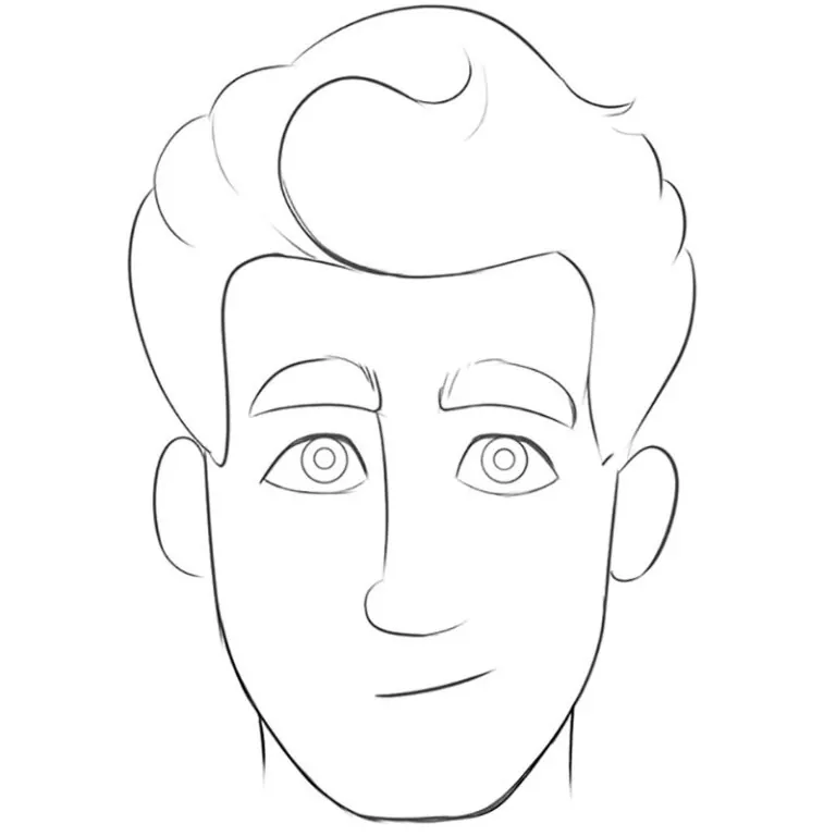 how to draw a cartoon face