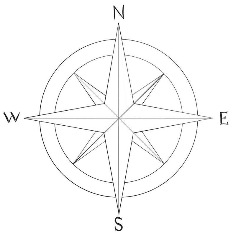 How to Draw a Compass Rose